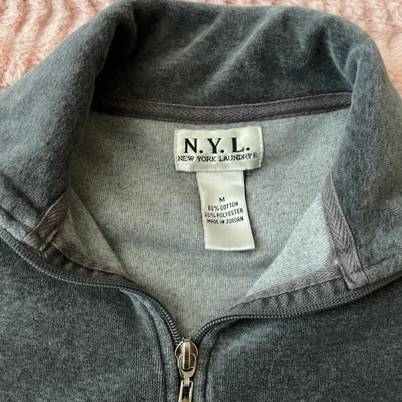 New York Laundry Gray Zip-Up Jacket and Pants Set - Picture 4 of 5